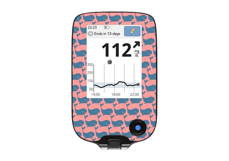 Freestyle Libre sticker Reader collection Whales 